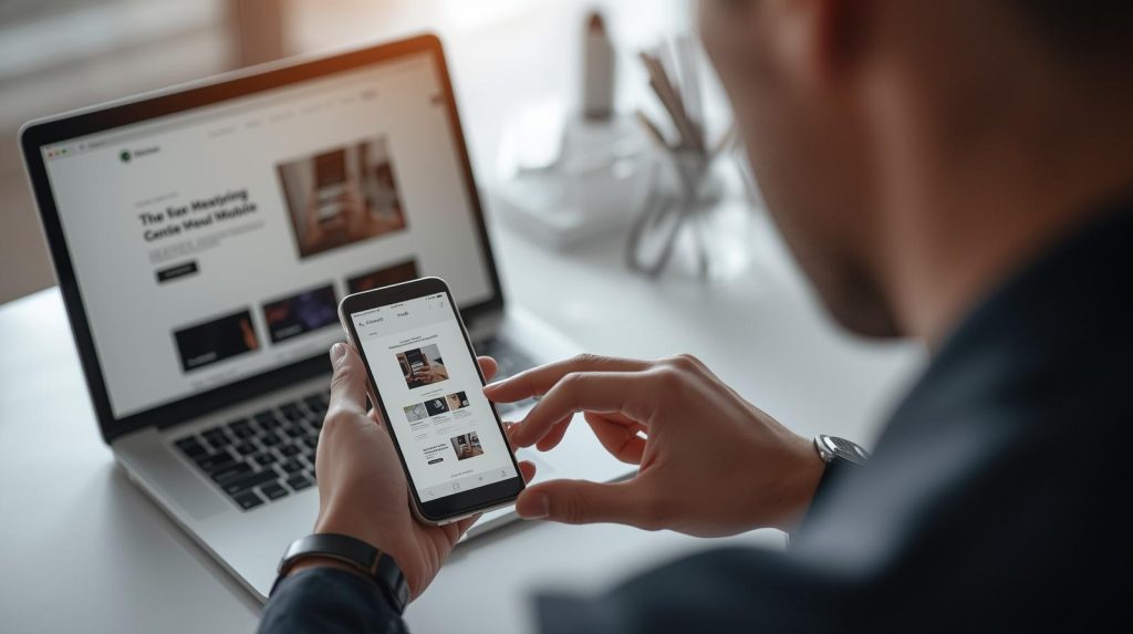 Mobile-first website design layout